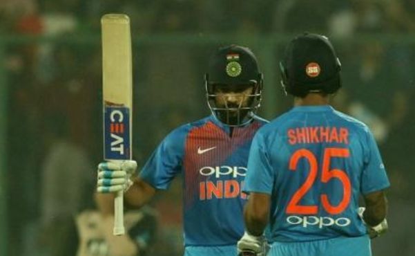 Dhawan and Rohit both failed after breaking plenty of records in the first T20I
