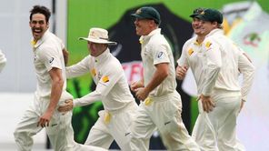 SK Elite: Mitchell Johnson's thunderbolts at the Gabba in 2013