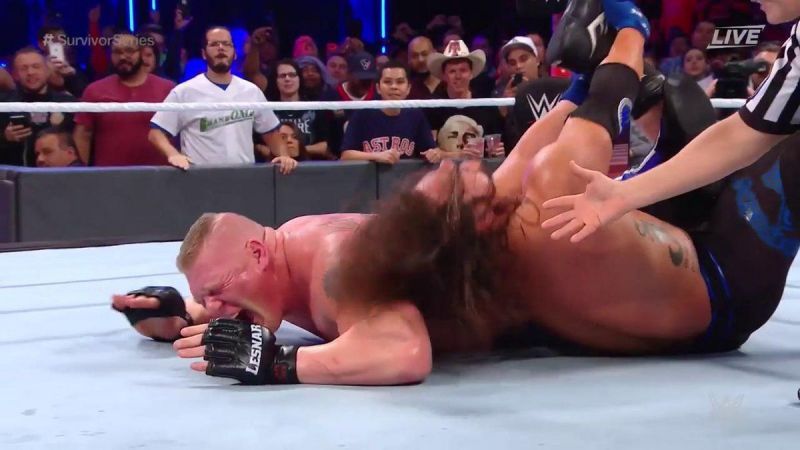 Brock Lesnar really sold his leg at Survivor Series 2017