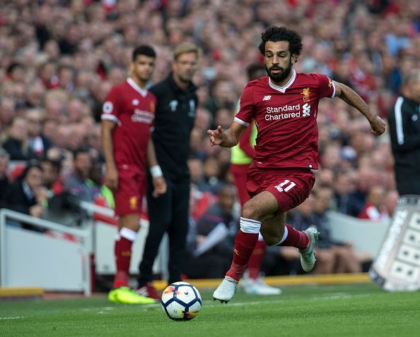 Salah sprints like a man possessed...