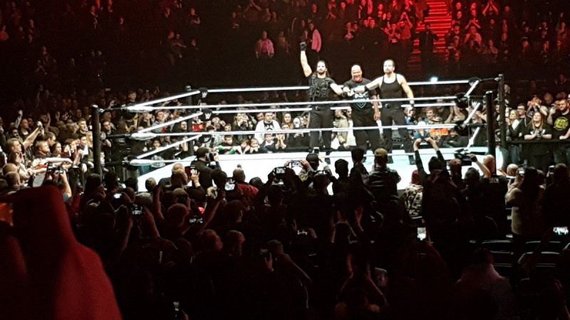 Kurt Angle joins The Shield at the Birmingham house show