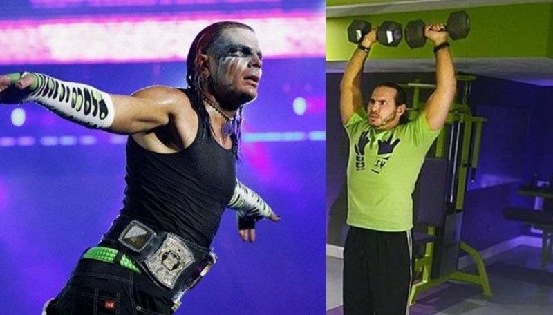 Matt and Jeff Hardy are very serious when it comes to their weightlifting and conditioning routine 