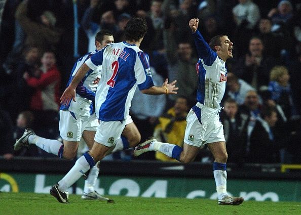 David Bentley notched a memorable hat-trick against Manchester United