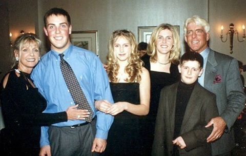 Ric Flair and his family.