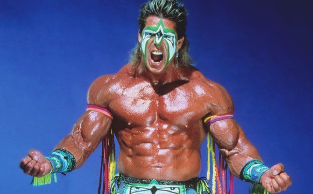 Ultimate Warrior posing for a photo