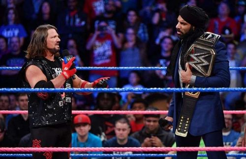 AJ Styles will look to end Jinder Mahal's reign as World Champion this Tuesday