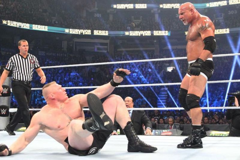 Goldberg has beaten Triple H and Brock Lesnar to remain undefeated at Survivor Series