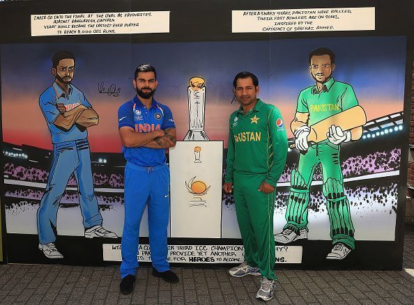 India and Pakistan last played in the finals of the ICC Champions Trophy