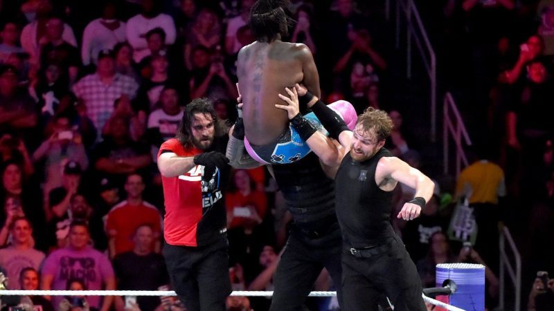 Image result for new day vs shield triple powerbomb