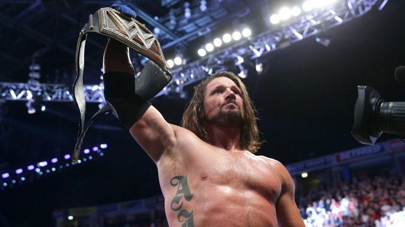 AJ Styles defeats Jinder Mahal for the WWE Championship