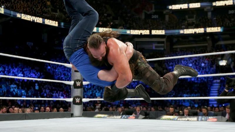 Prior to this match, Strowman had battled exclusively with local enhancement talent and forgotten undercarders like Sin Cara; here he is pinning a former WWE US, Intercontinental, and World Champion for the match&#039;s first elimination.