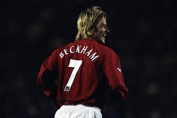 David Beckham of Manchester United