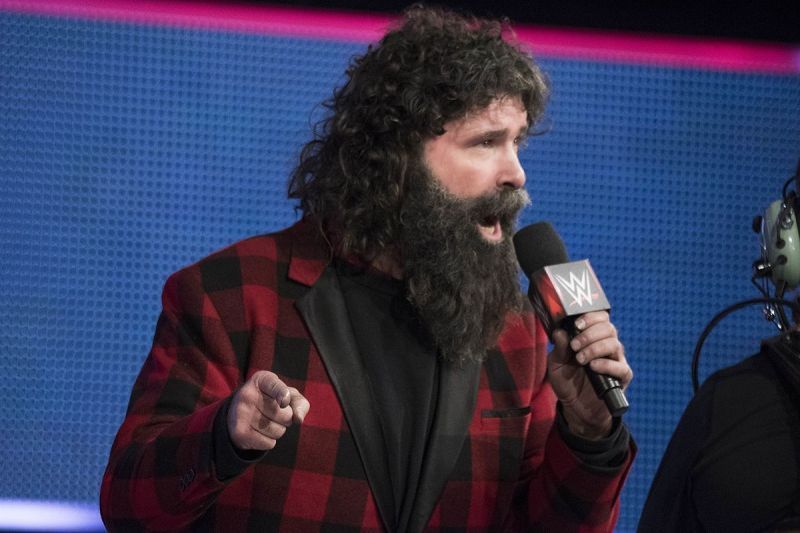 Mick Foley on the mic