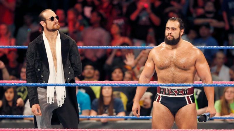 The strange team of Rusev and English is making rounds on the IWC these days.