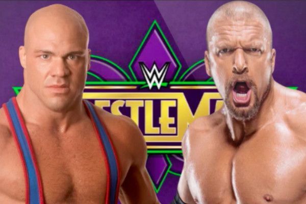 Image result for kurt angle vs triple h