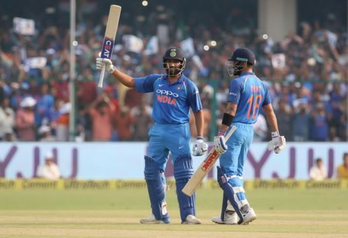 Image result for India vs New Zealand &acirc; Kanpur 2017 rohit virat