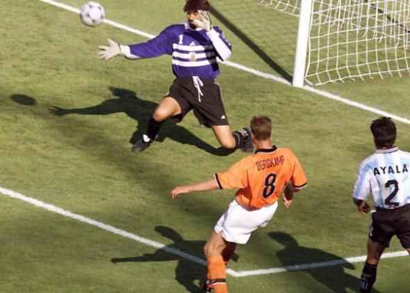 Bergkamp scored the goal of the tournament against Argentina at the 1998 World Cup
