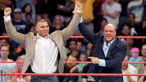 Jason Jordan is Kurt Angle's on -screen son