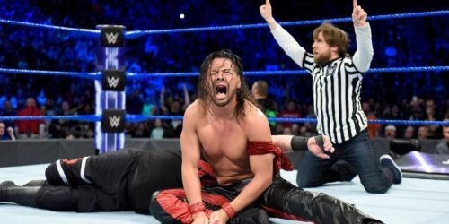 Shinsuke Nakamura with Bryan as guest referee