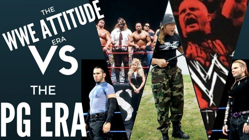The two Eras of WWE- Attitude Era and PG Era