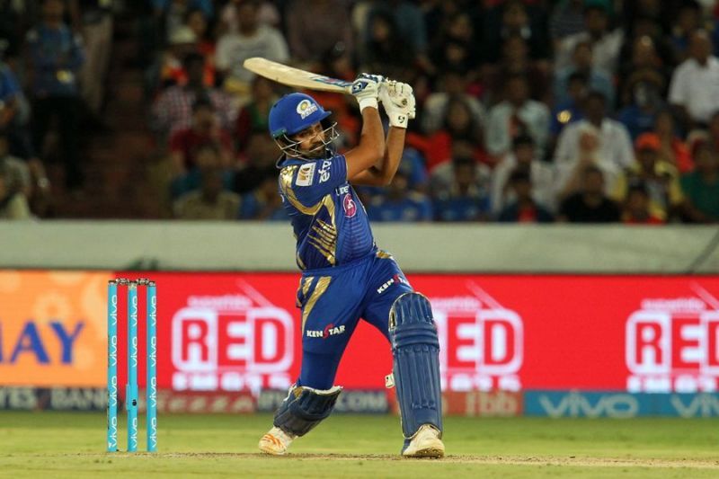 Rohit Sharma playing for Mumbai Indians