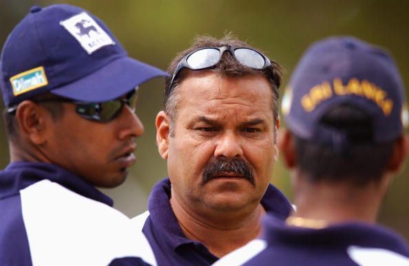 Coach of Sri Lanka Dav Whatmore...