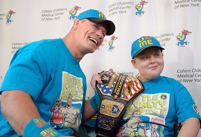  John Cena holds the title for the most wishes granted by a single individual.