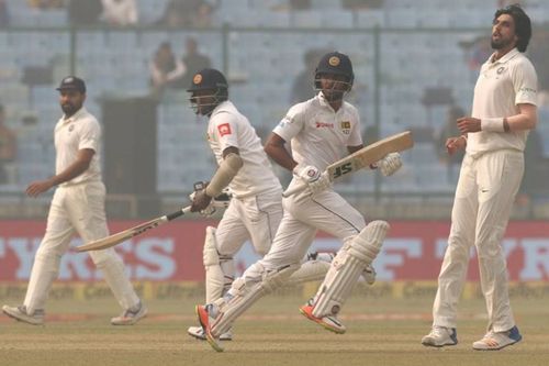 Sri Lanka's best day of the tour ended with a flurry of wickets