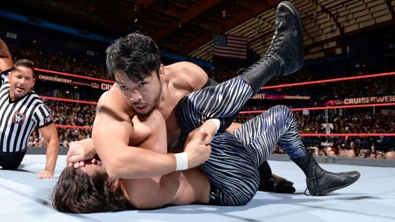 Hideo Itami defeats The Brian Kendrick