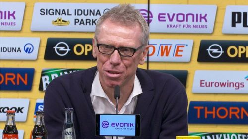 Peter Stöger after being appointed as the new head coach of Dortmund.