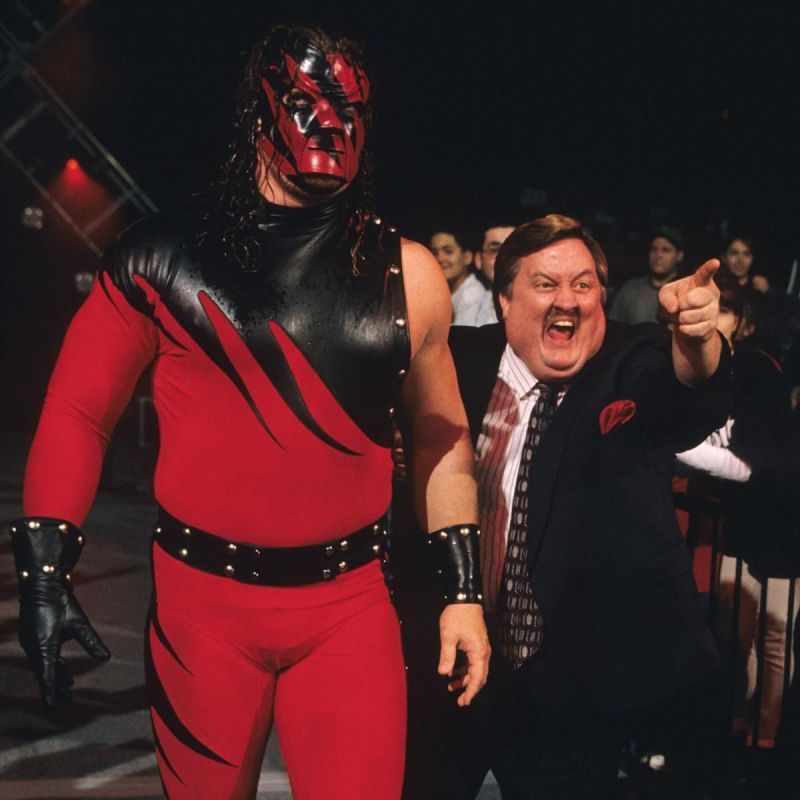 Kane with his Kayfabe father, the late Paul Bearer