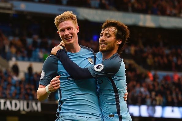 Kevin De Bruyne David Silva Manchester City