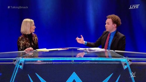 Renee Young and Sam Roberts host the post-Clash of Champions Talking Smack