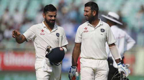 Virat Kohli Cheteshwar Pujara