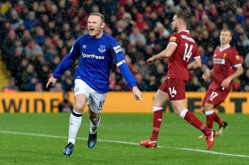 Liverpool 1-1 Everton goals Salah Rooney highlights tweets