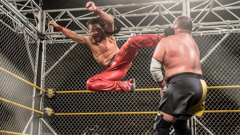 Shinsuke Nakamura&#039;s feet are deadly weapons.