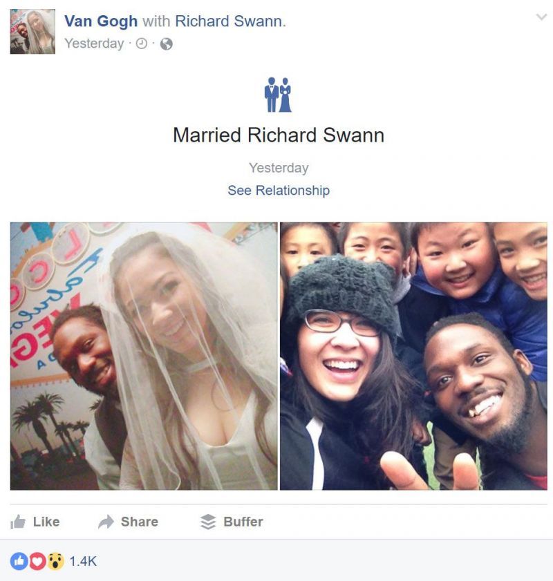 Rich Swann married Su Yung back in March 