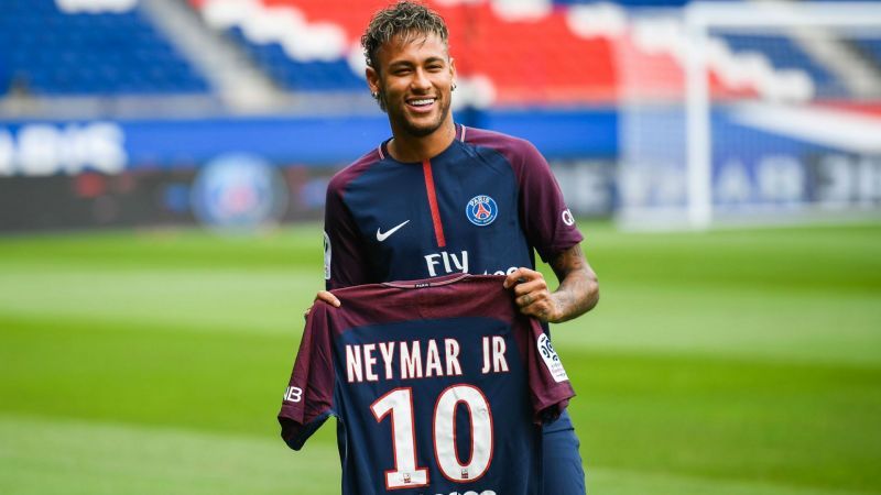 Neymar completed a world record transfer to PSG for a fee of &pound;222 million