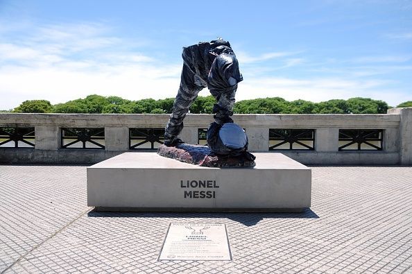 Lionel Messi statue vandalised January