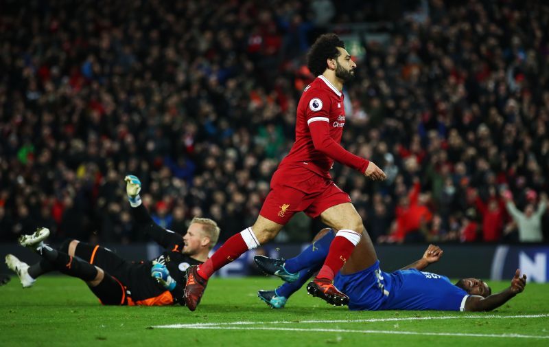 Salah took his tally to 17 in the league against Leicester