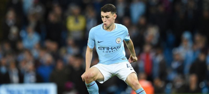 Phil Foden in action