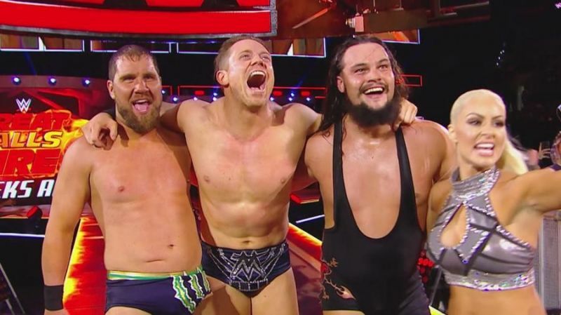 The Mistourage, The Miz, Curtis Axel, Bo Dallas.