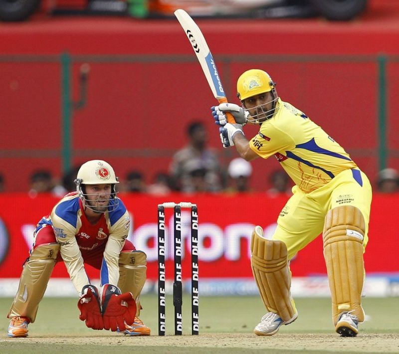 Dhoni played a fighting knock against RCB when most of the batsmen failed to score