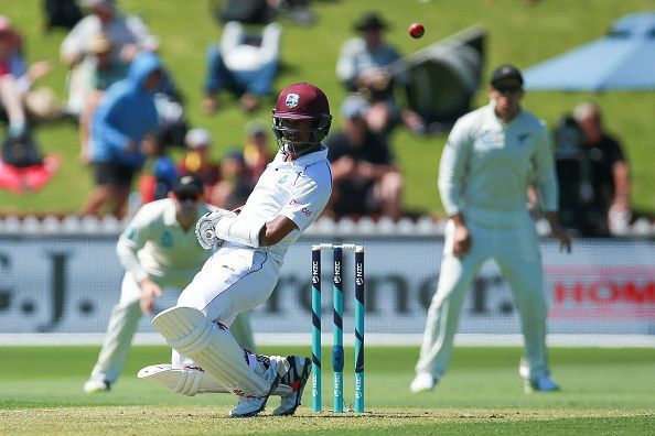 Kraigg Brathwaite offers the visitors a glimpse of hope