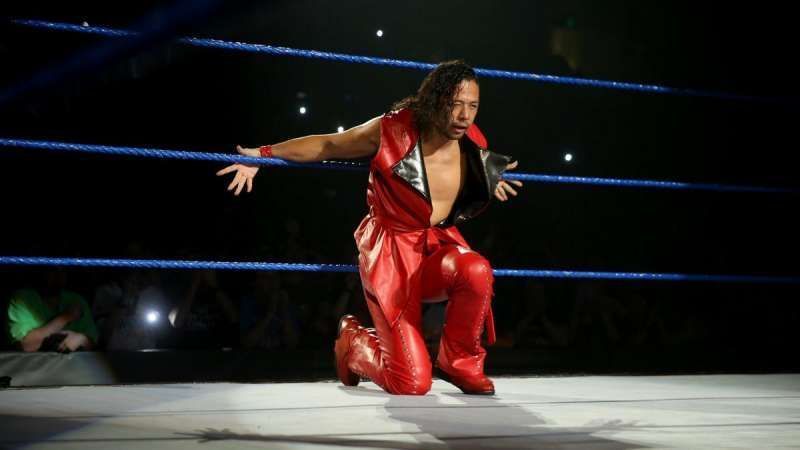 Shinsuke Nakamura making his entrance in WWE