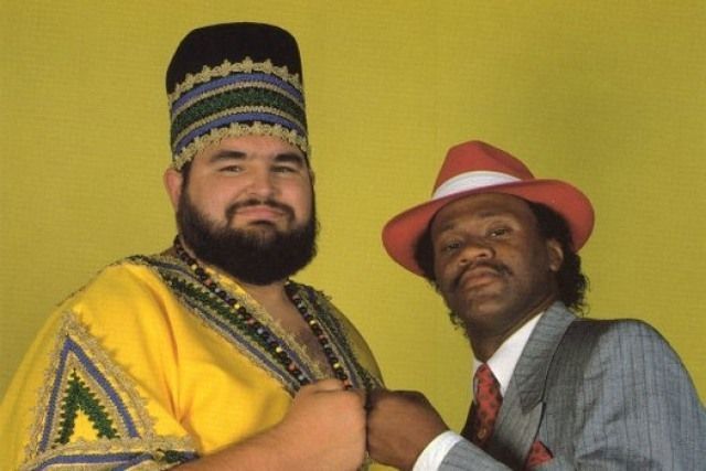 Akeem, aka One Man Gang, with Slick