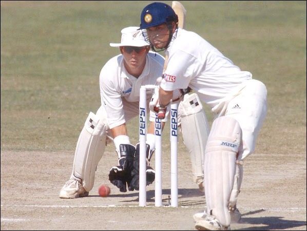 Image result for sachin tendulkar 126* against New Zealand, Mohali (1999)