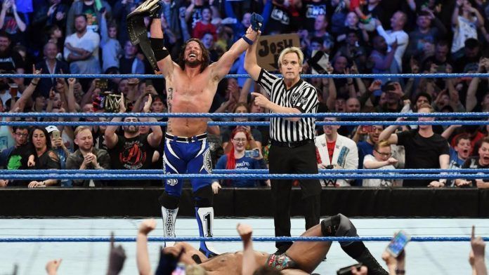 AJ Styles sends a message to Jinder Mahal