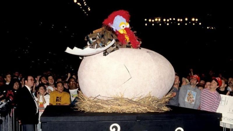 There&#039;s a legendary wrestler under that turkey suit...