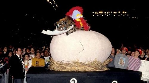 There's a legendary wrestler under that turkey suit...